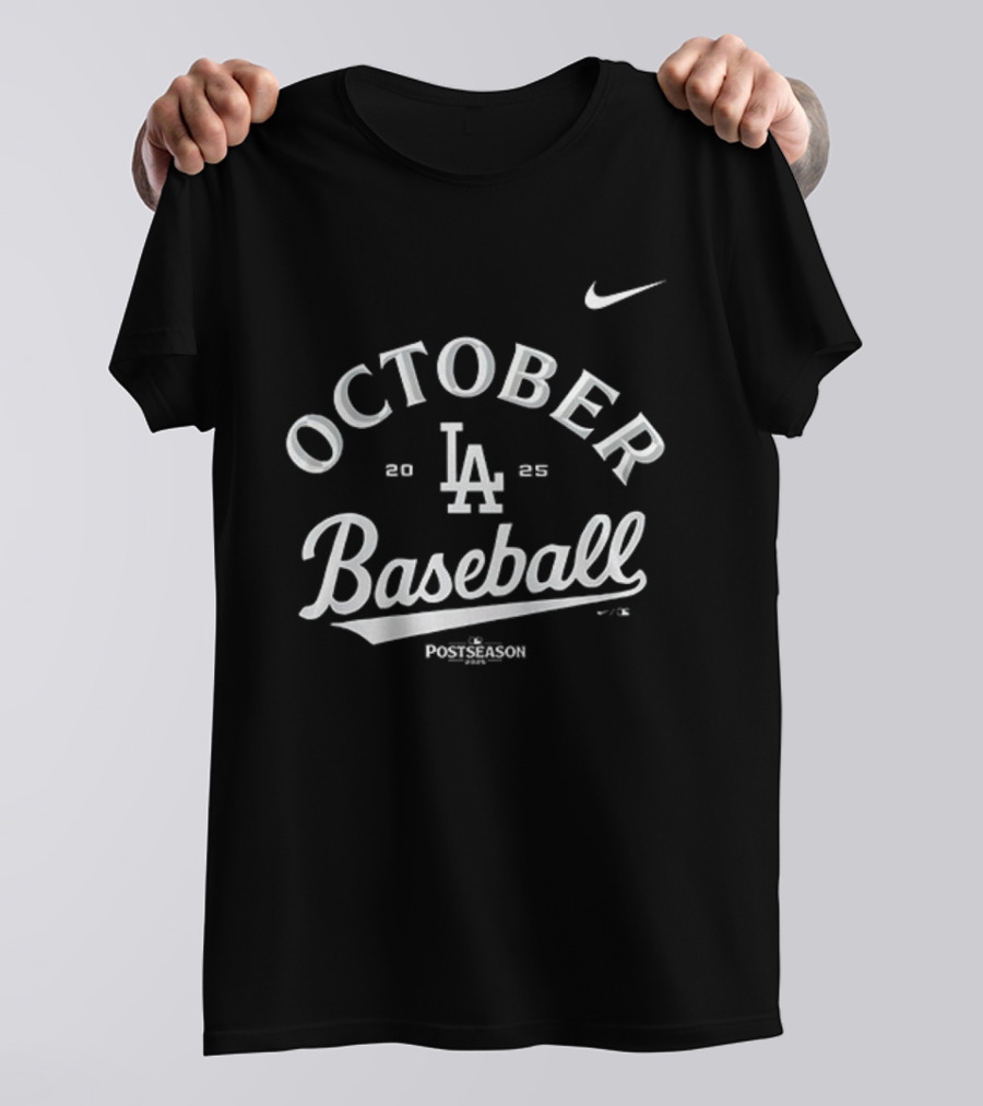 Los Angeles Dodgers October Baseball LA Nike T-Shirt
