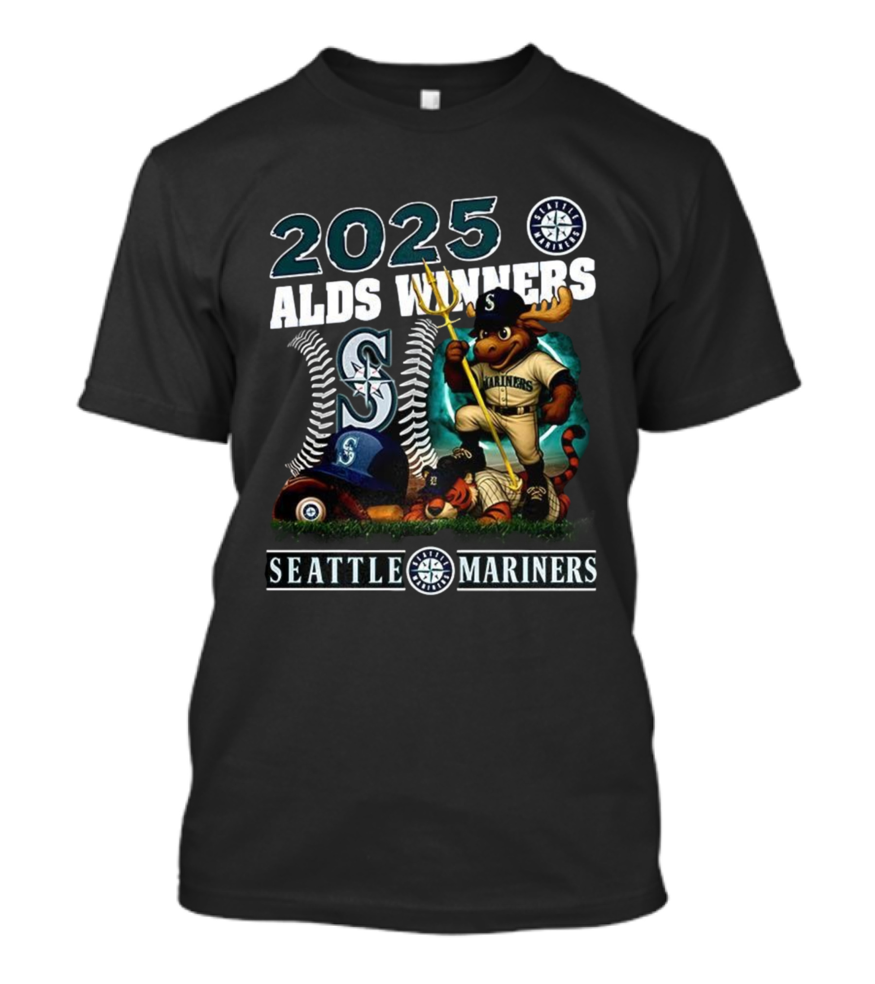 2025 Seattle Mariners ALDS Winners Mascot T-Shirt