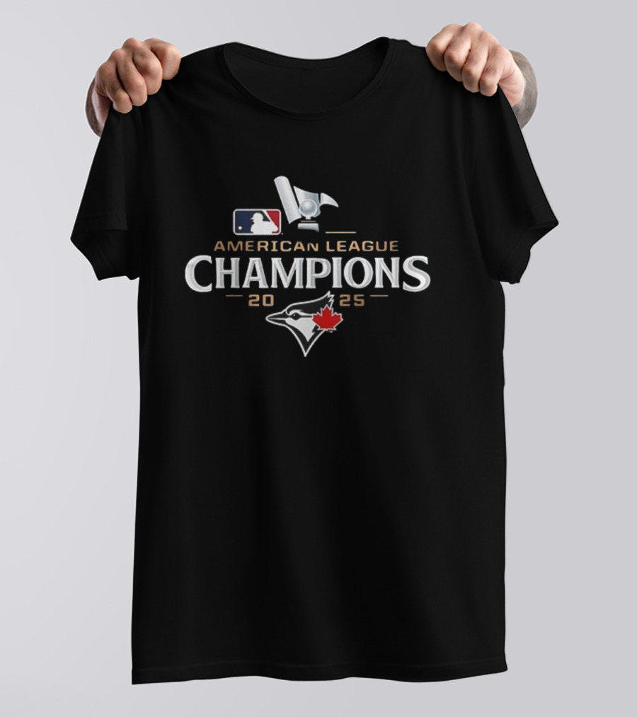 Toronto Blue Jays American League Champions 2025 Logo MLB Roster T-Shirt