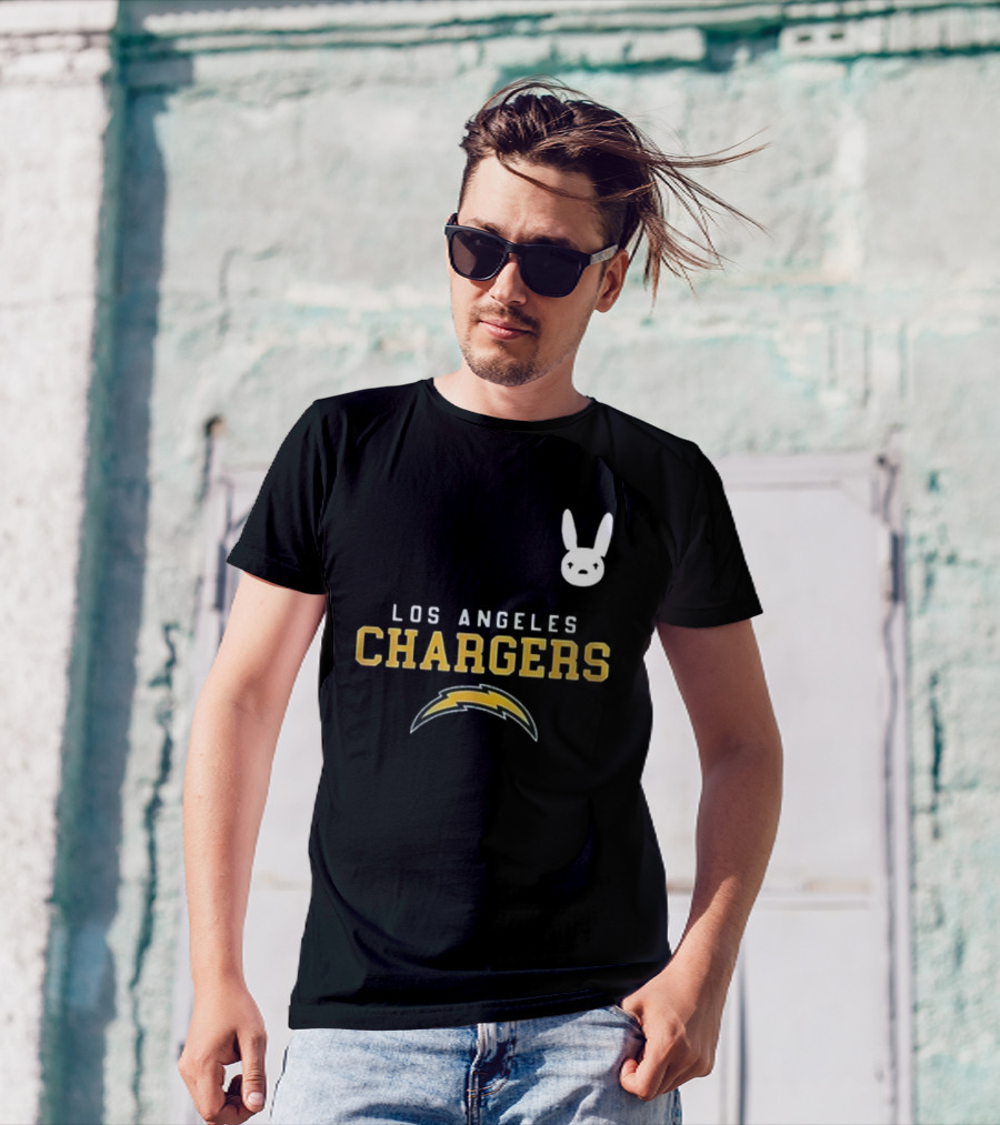 Los Angeles Chargers DTMF Bad Bunny Collaboration T-Shirt