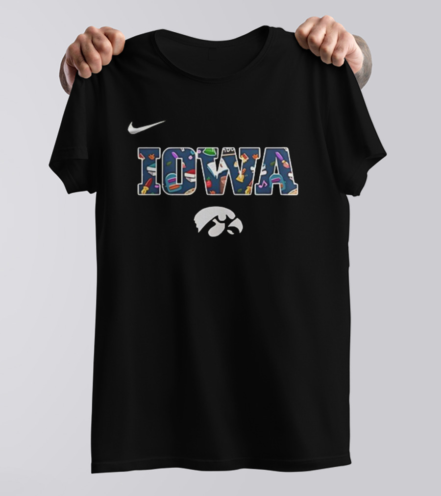 Iowa Teach Love Inspire Hawkeyes Teacher Appreciation 2025 T-Shirt