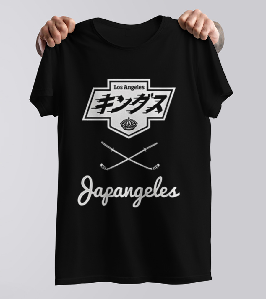 Los Angeles Kings Japangeles Japanese Hockey Sticks Collaboration T-Shirt