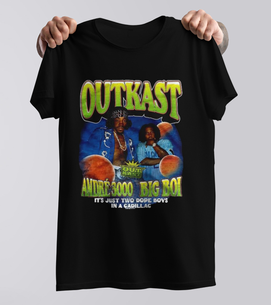 OutKast André 3000 Big Boi It's Just Two Dope Boys In A Cadillac T-Shirt
