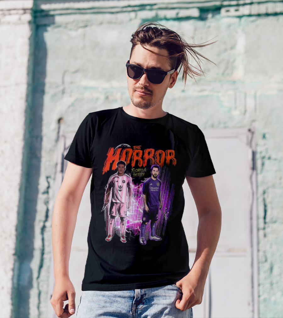 Florida Derby Horror Halloween With Miami And Orlando Players T-Shirt