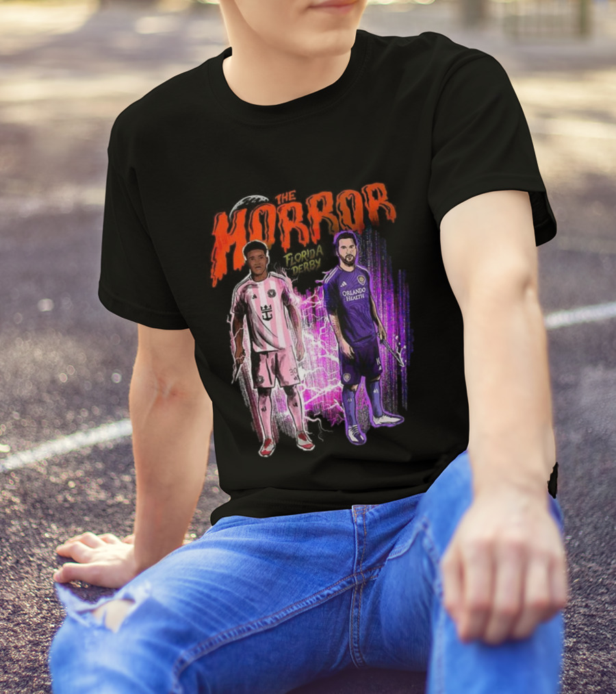 Florida Derby Horror Halloween With Miami And Orlando Players T-Shirt