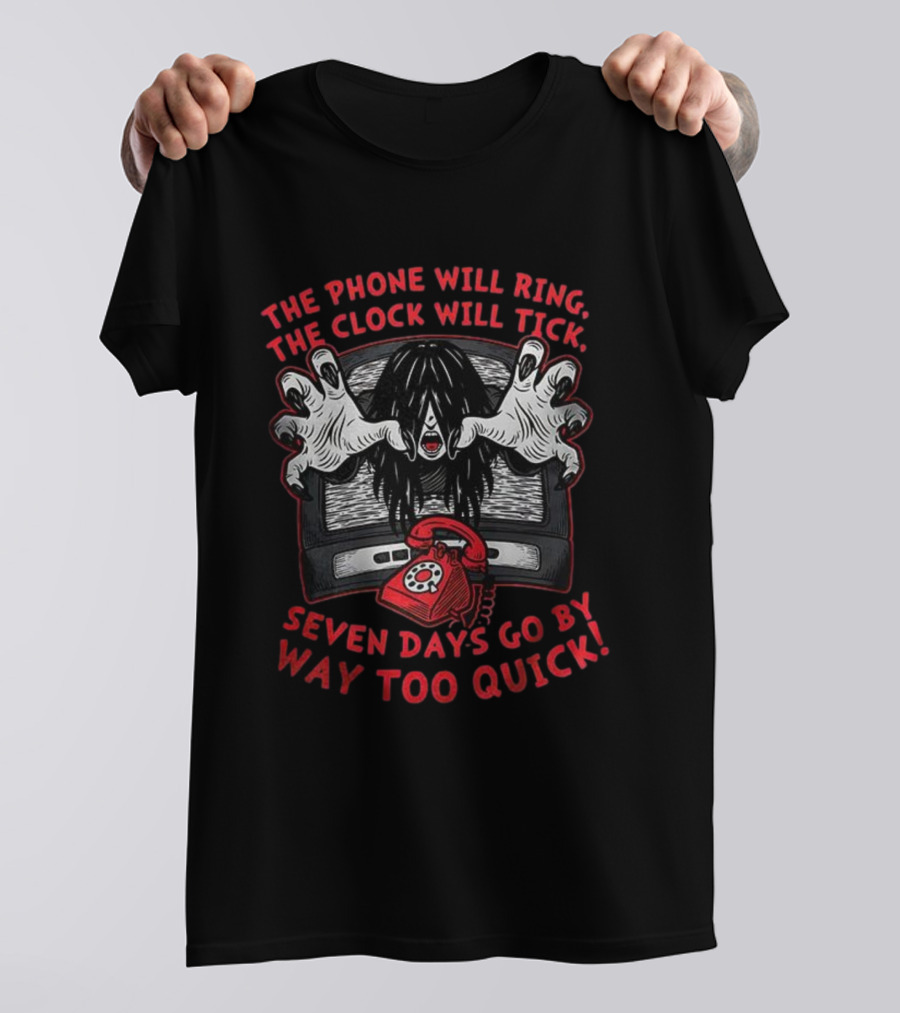 Eerie Halloween Countdown Seven Days Horror Theme T-Shirt