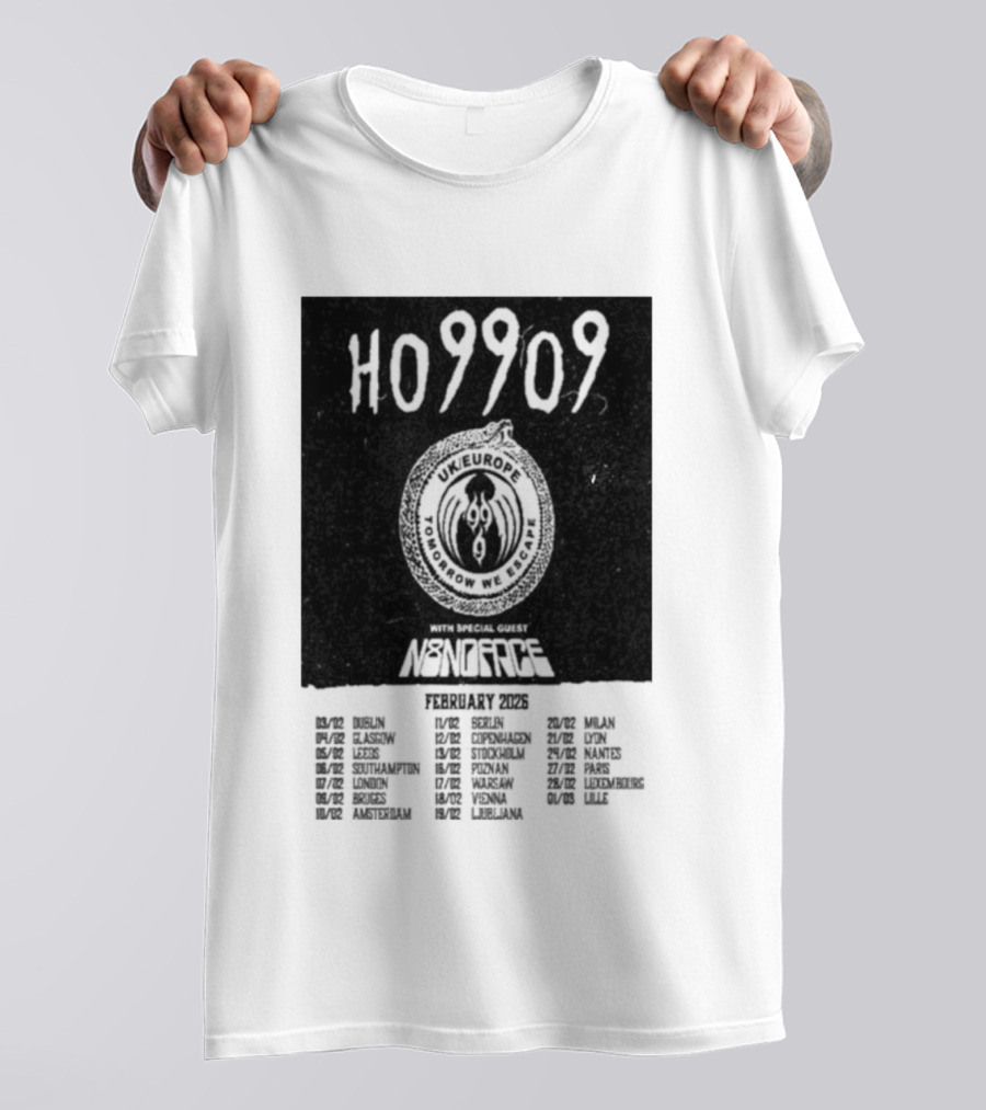 H09202 Monstercat Uncaged UK Europe February 2026 Tour T-Shirt