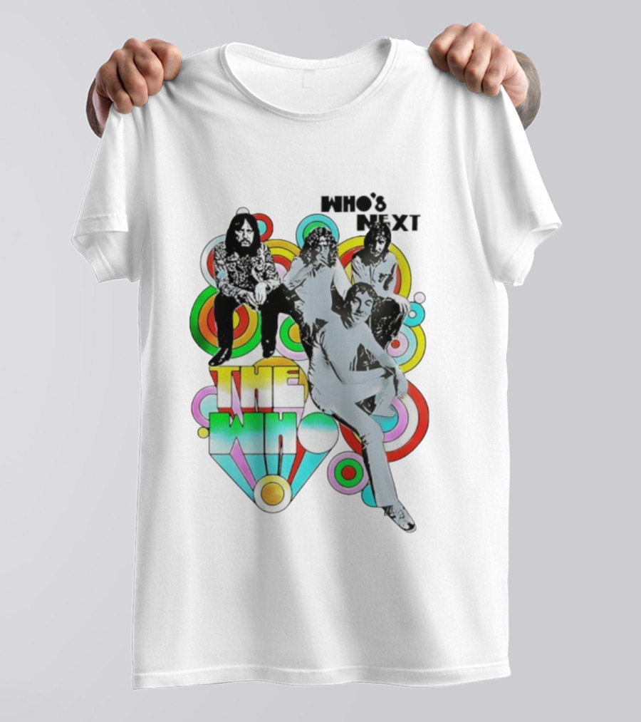 The Who Who's Next Band Members Psychedelic Circles T-Shirt