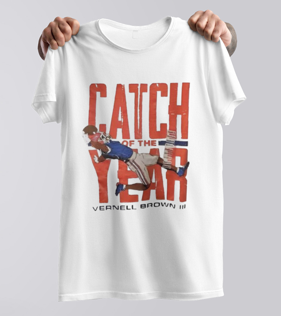 Vernell Brown III Catch Of The Year Football Action T-Shirt