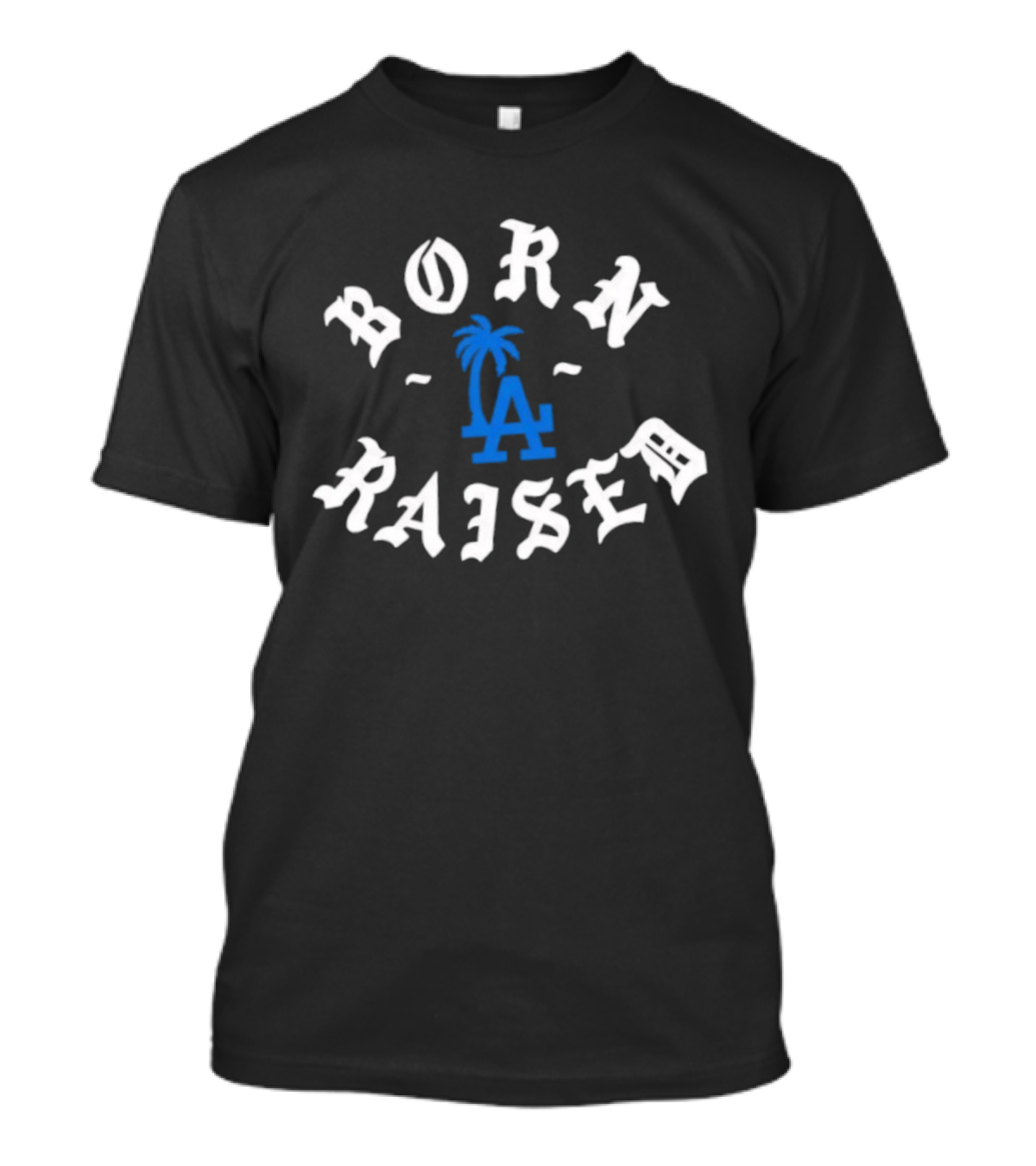 Born Raised LA Dodgers California Palm Tree Logo T-Shirt