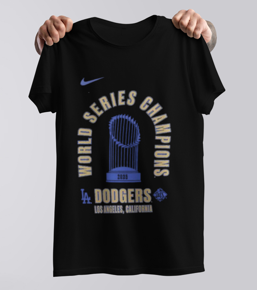 Nike Los Angeles Dodgers 2025 World Series Champions California T-Shirt