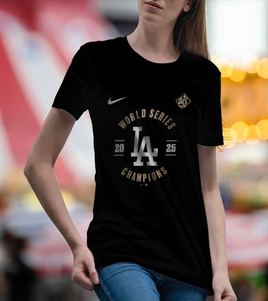 Los Angeles Dodgers Nike World Series 2025 Champions LA T-Shirt