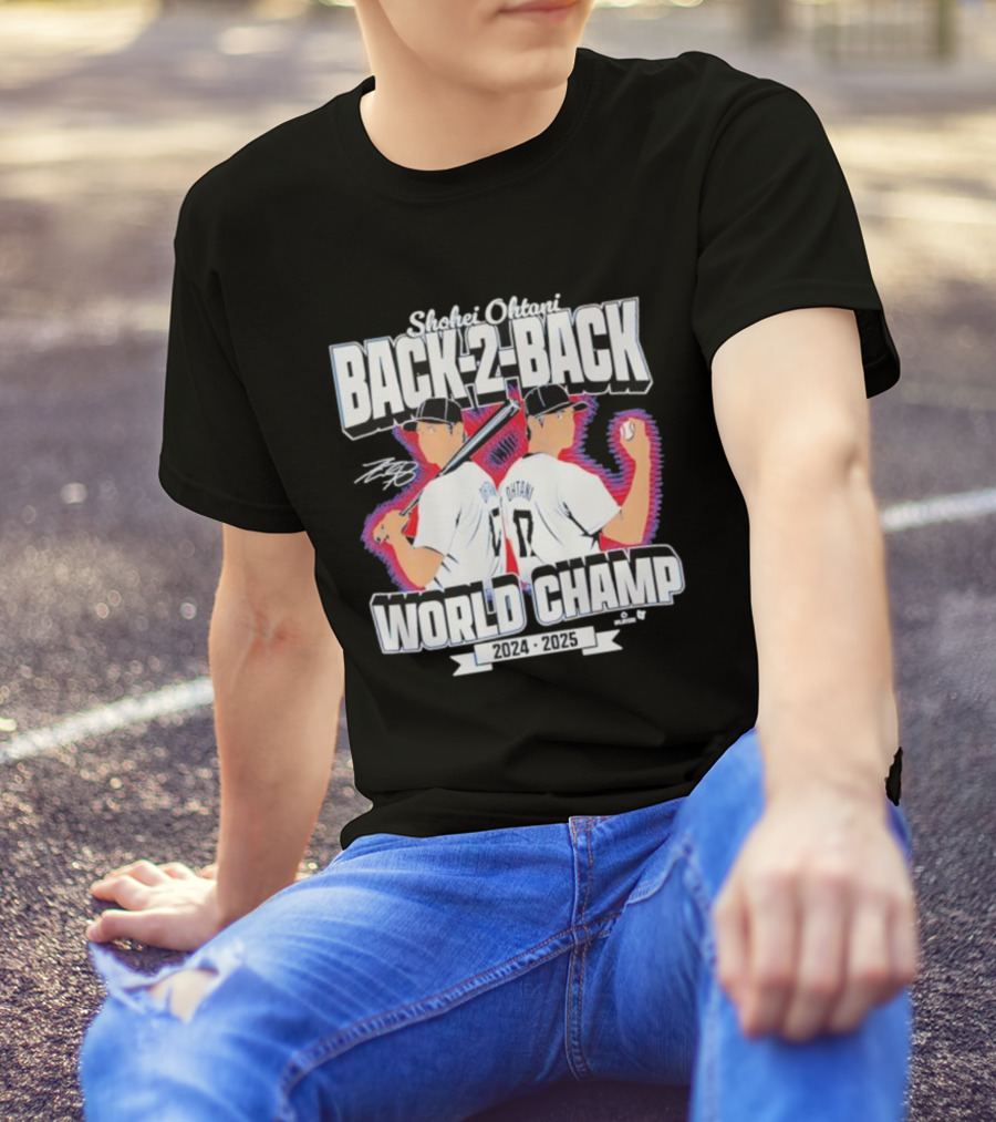 Shohei Ohtani Back-2-Back World Champ 2024 2025 T-Shirt