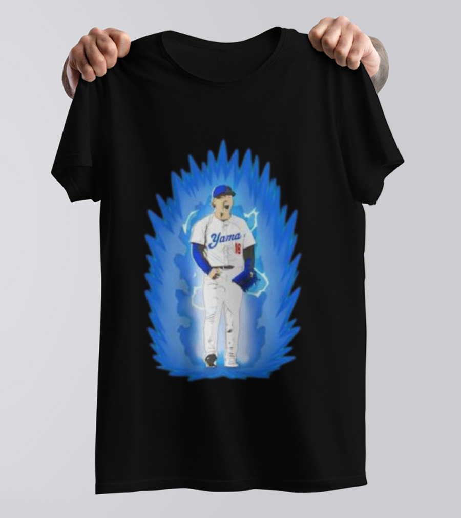 Yoshinobu Yamamoto Super Saiyan Yama 18 Los Angeles Dodgers T-Shirt