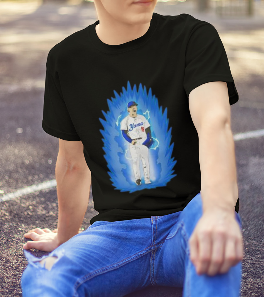 Yoshinobu Yamamoto Super Saiyan Yama 18 Los Angeles Dodgers T-Shirt