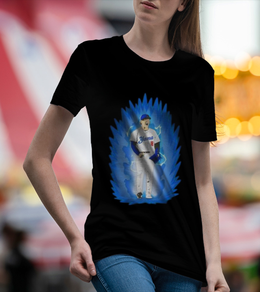 Yoshinobu Yamamoto Super Saiyan Yama 18 Los Angeles Dodgers T-Shirt