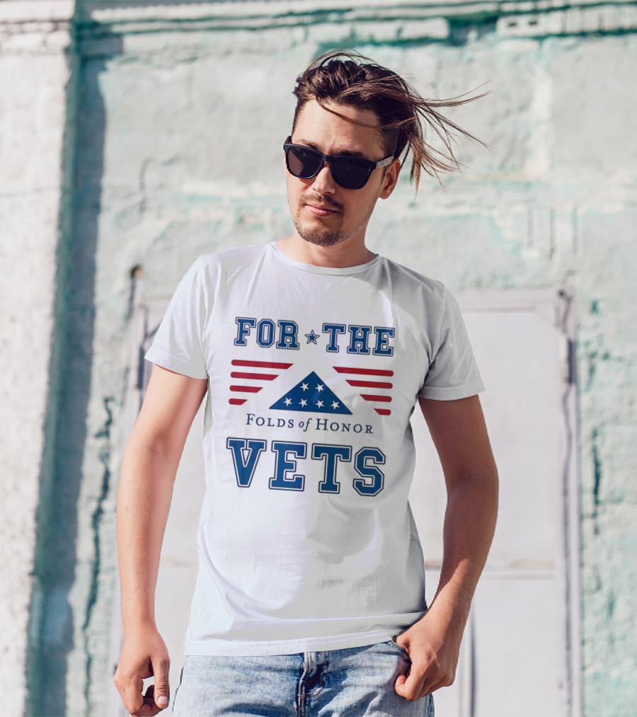 For The Vets Folds Of Honor Stars And Stripes Tribute T-Shirt