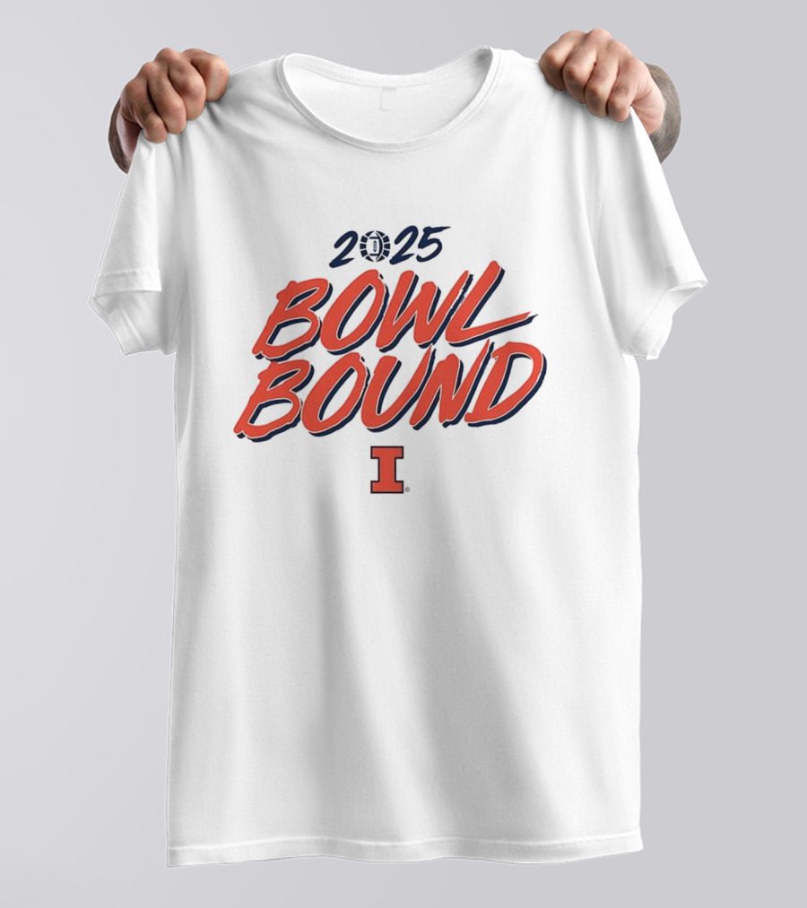 2025 Bowl Bound Illinois Fighting Illini Football T-Shirt