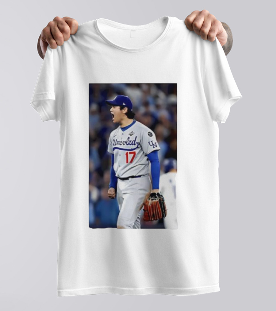 Shohei Ohtani Uncoded LA Player Number 17 T-Shirt