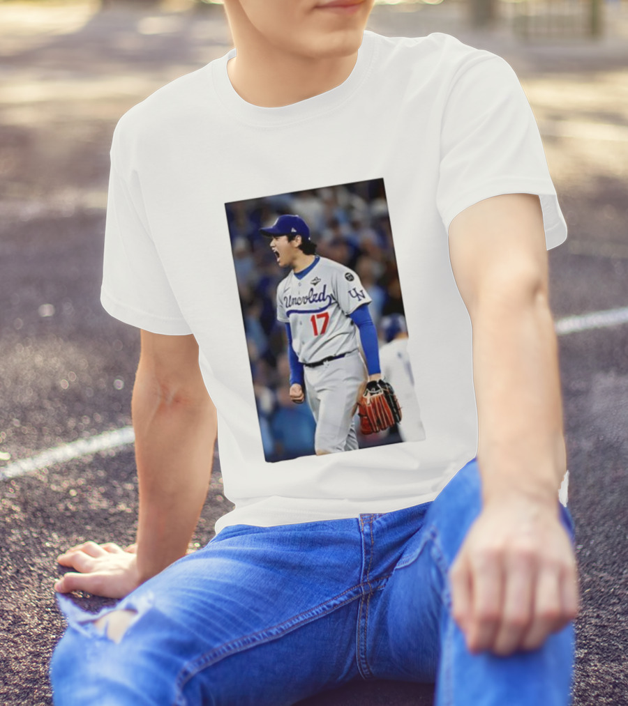 Shohei Ohtani Uncoded LA Player Number 17 T-Shirt