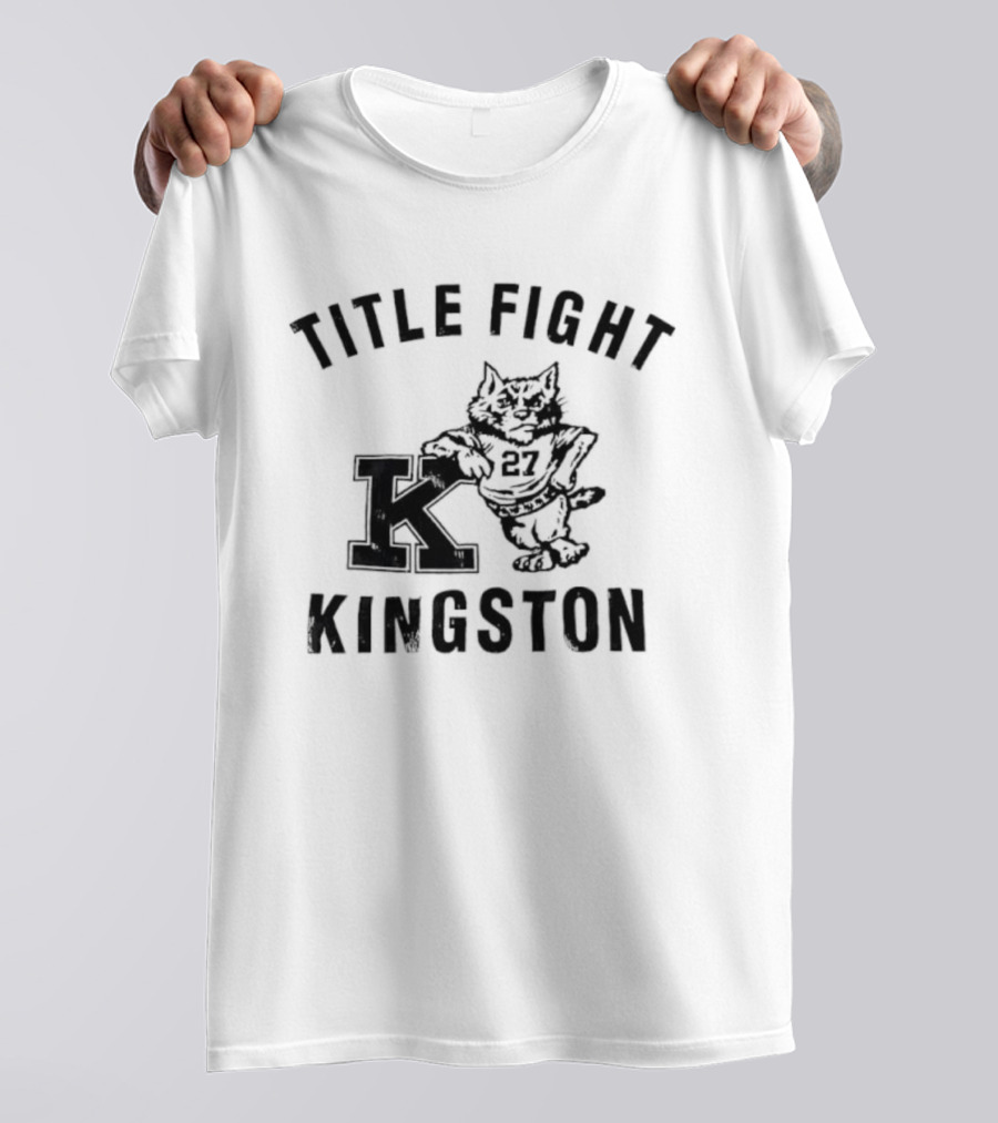 Title Fight Kingston Cat Mascot Retro Style T-Shirt