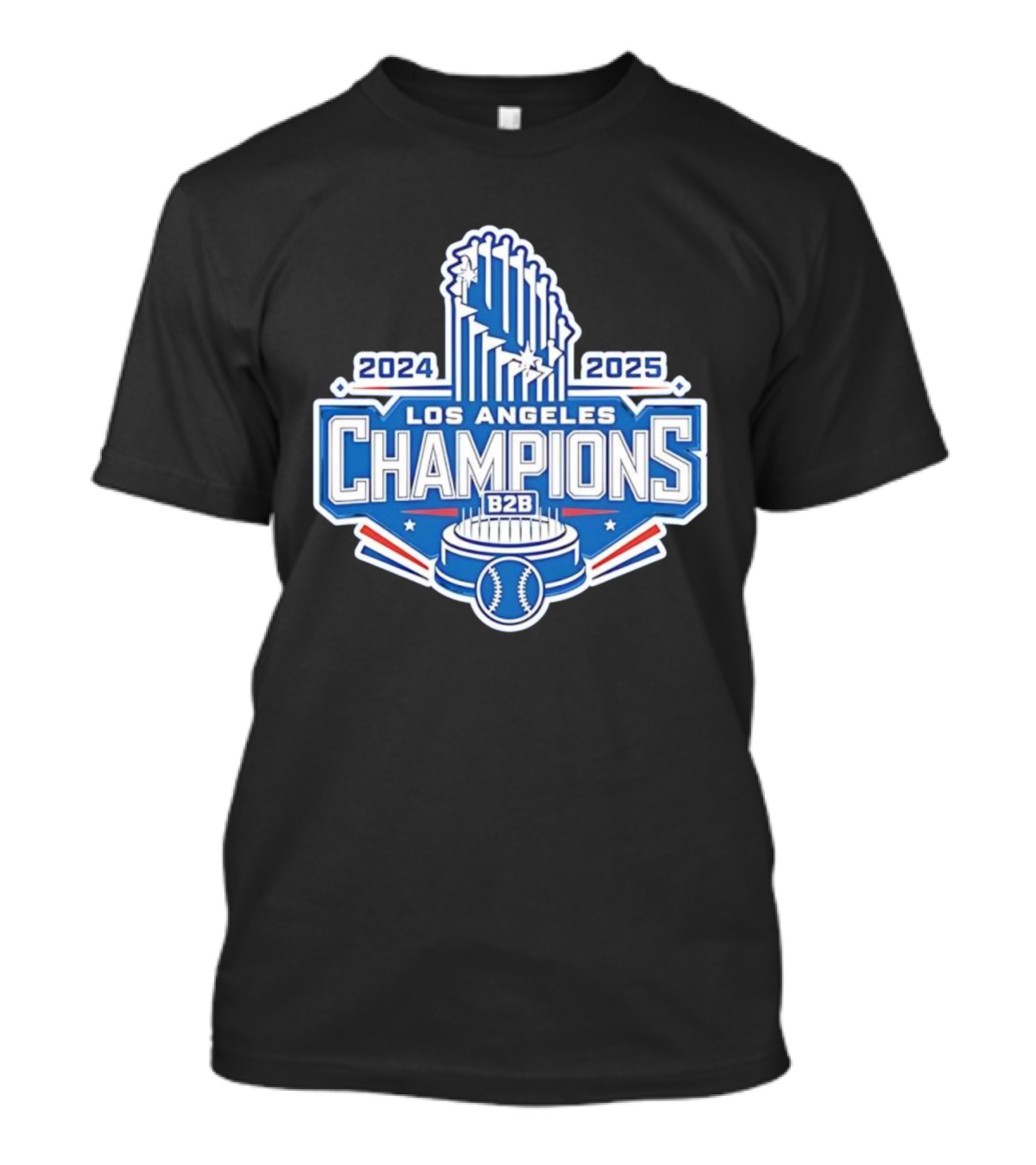 2024 2025 Los Angeles B2B Champions Baseball Cup T-Shirt