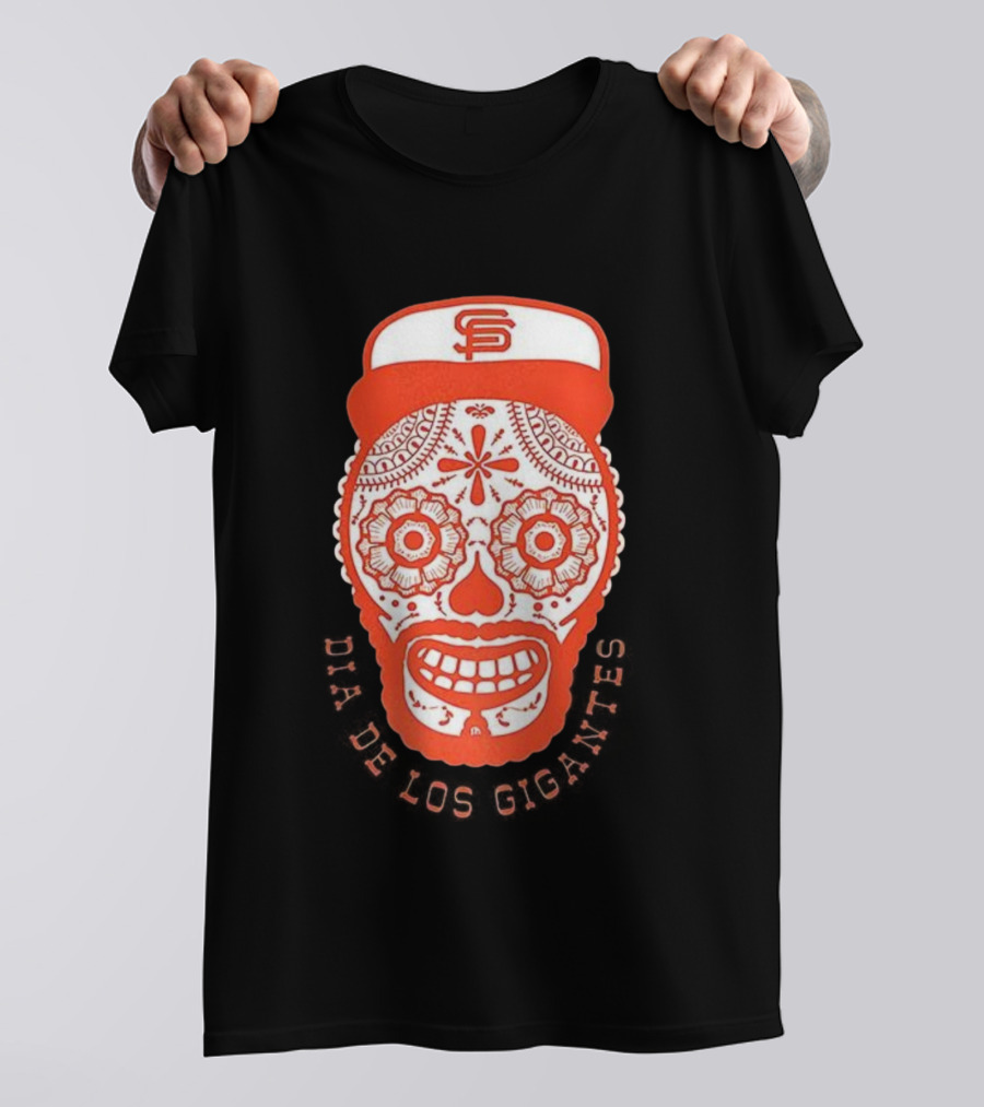 Dia De Los Gigantes San Francisco Skull Cap MLB Celebration T-Shirt