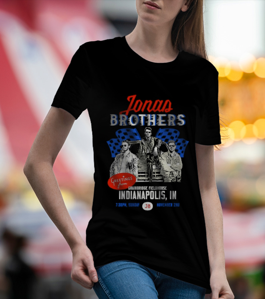 Greetings From Jonas Brothers Indianapolis IN Sunday JB Your Hometown T-Shirt