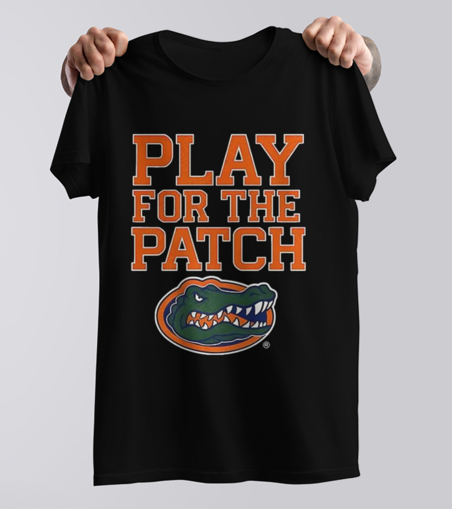 Play For The Patch Florida Gators Alligator Emblem T-Shirt