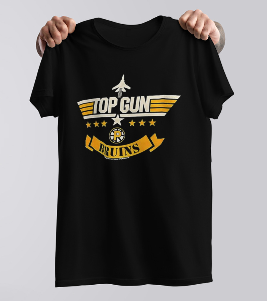 Top Gun Providence Bruins Stars Banner T-Shirt