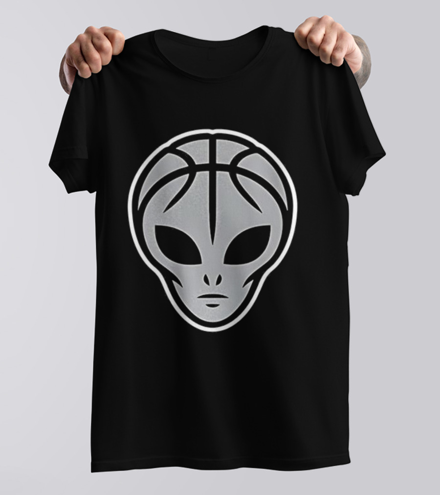 San Antonio Spurs Basketball Alien Head Logo T-Shirt