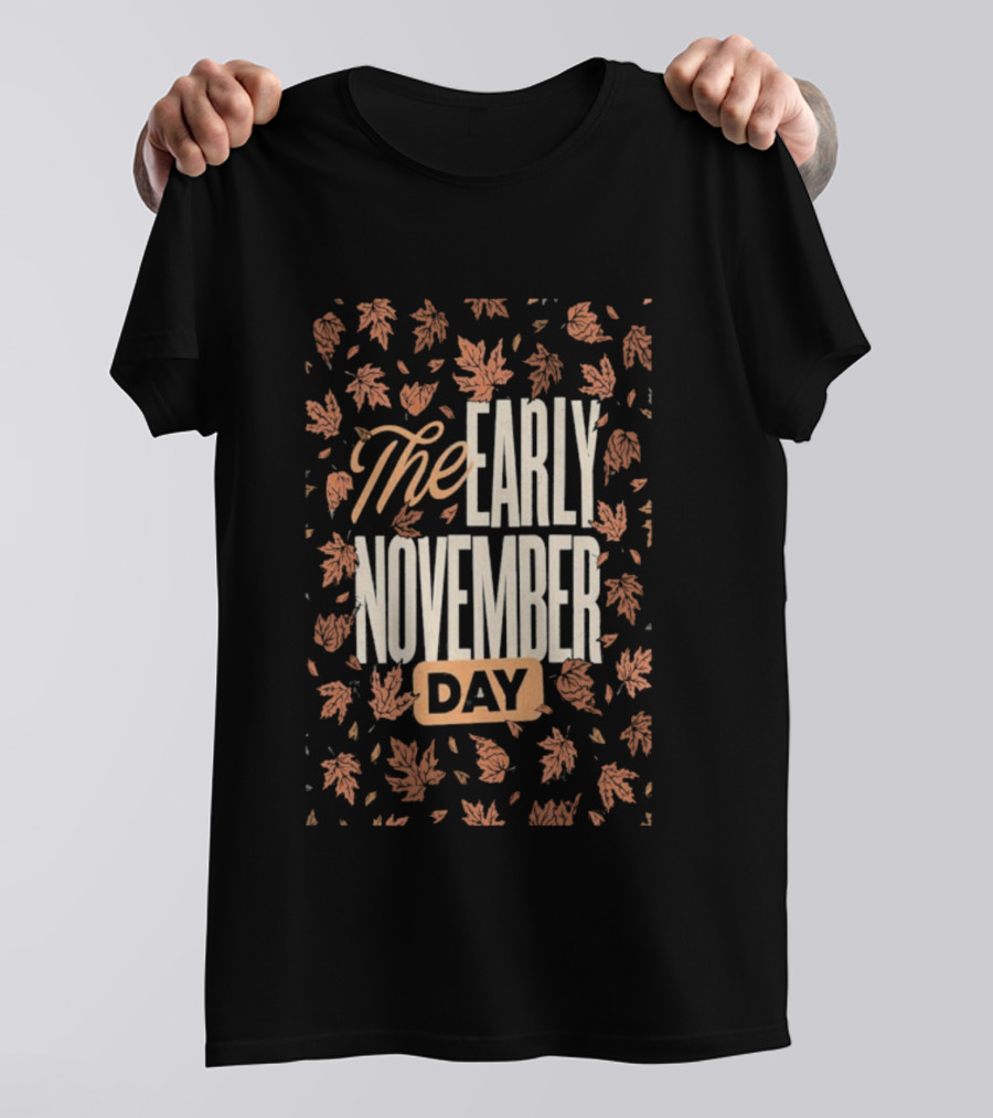 The Early November Day Leaf Pattern 2025 Tour T-Shirt
