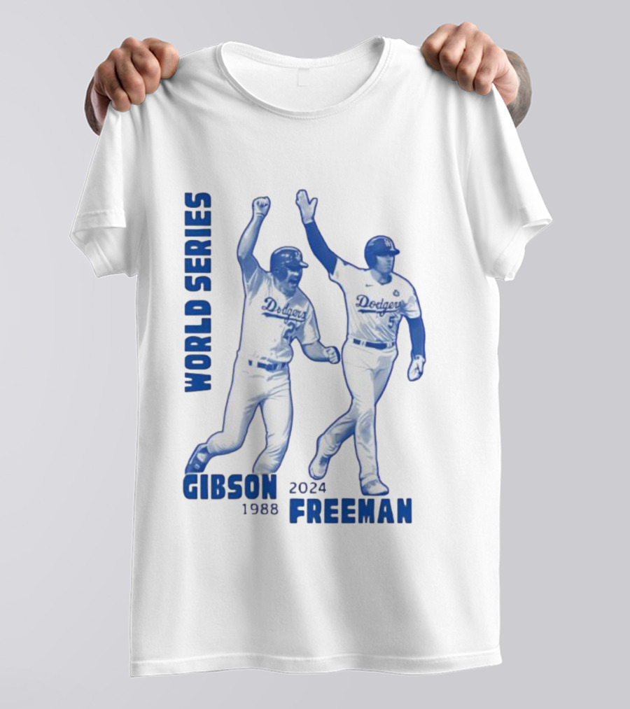 World Series Dodgers Gibson 1988 Freeman 2024 T-Shirt