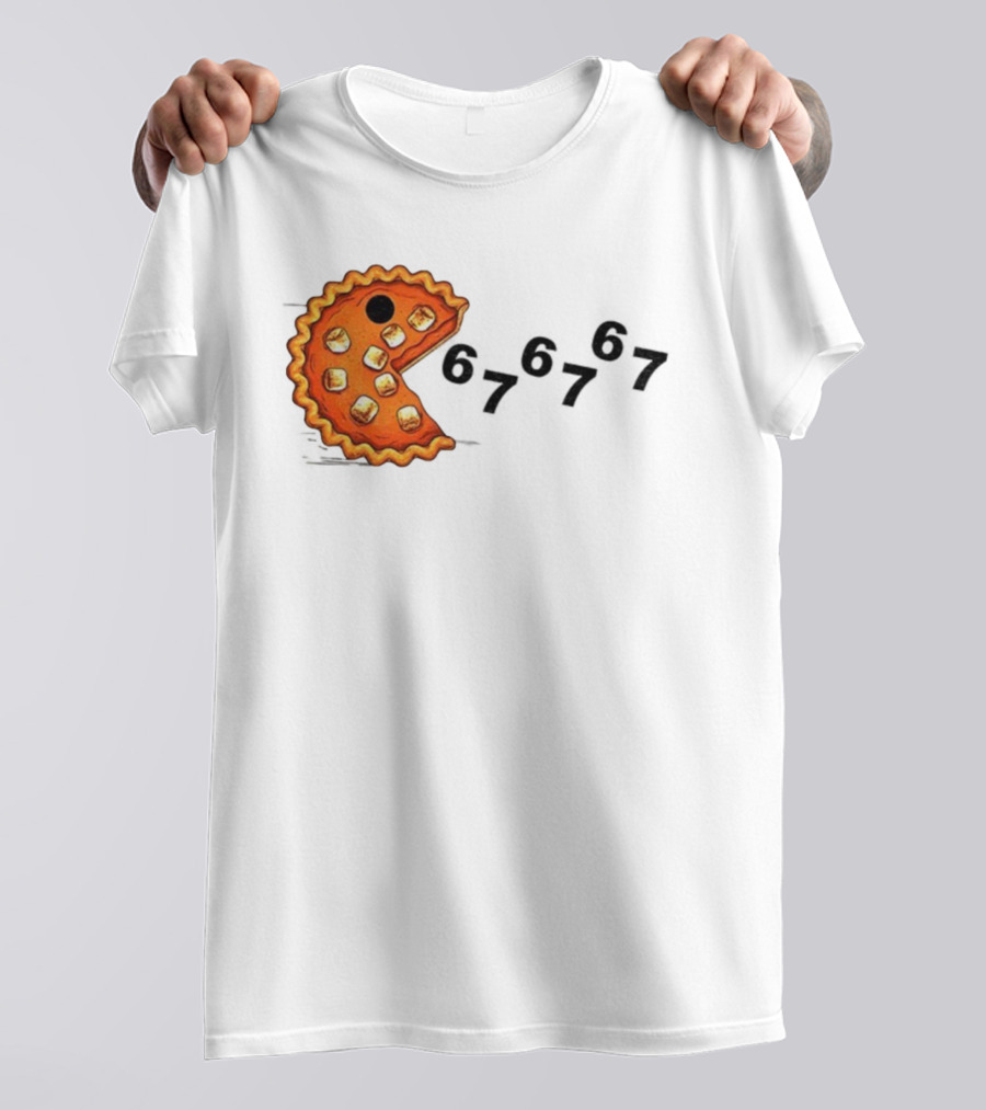 Pacman Pumpkin Pie Eating Ghosts Happy Fall Meme 67 T-Shirt