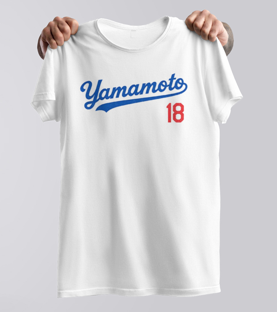 Yamamoto 18 Los Angeles Dodgers MLB Baseball World Champions T-Shirt