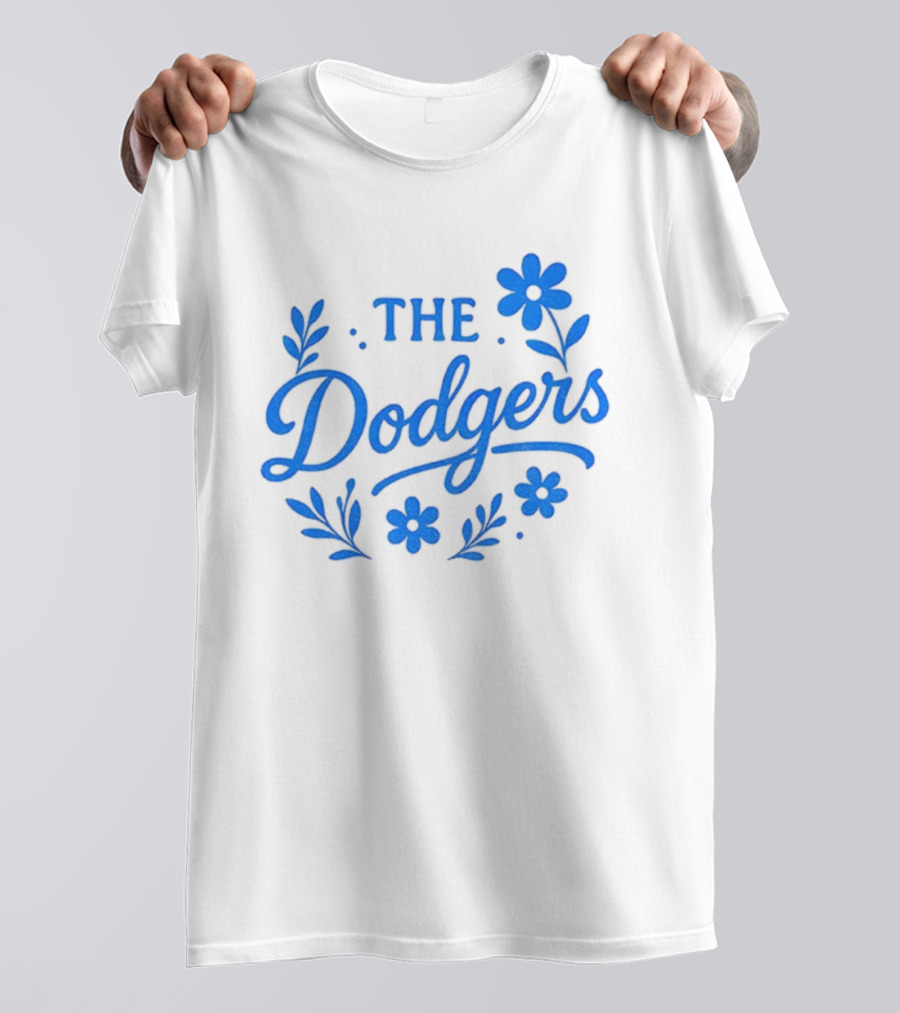 Floral Dodgers World Series 2025 Los Angeles Dodgers Flowers T-Shirt