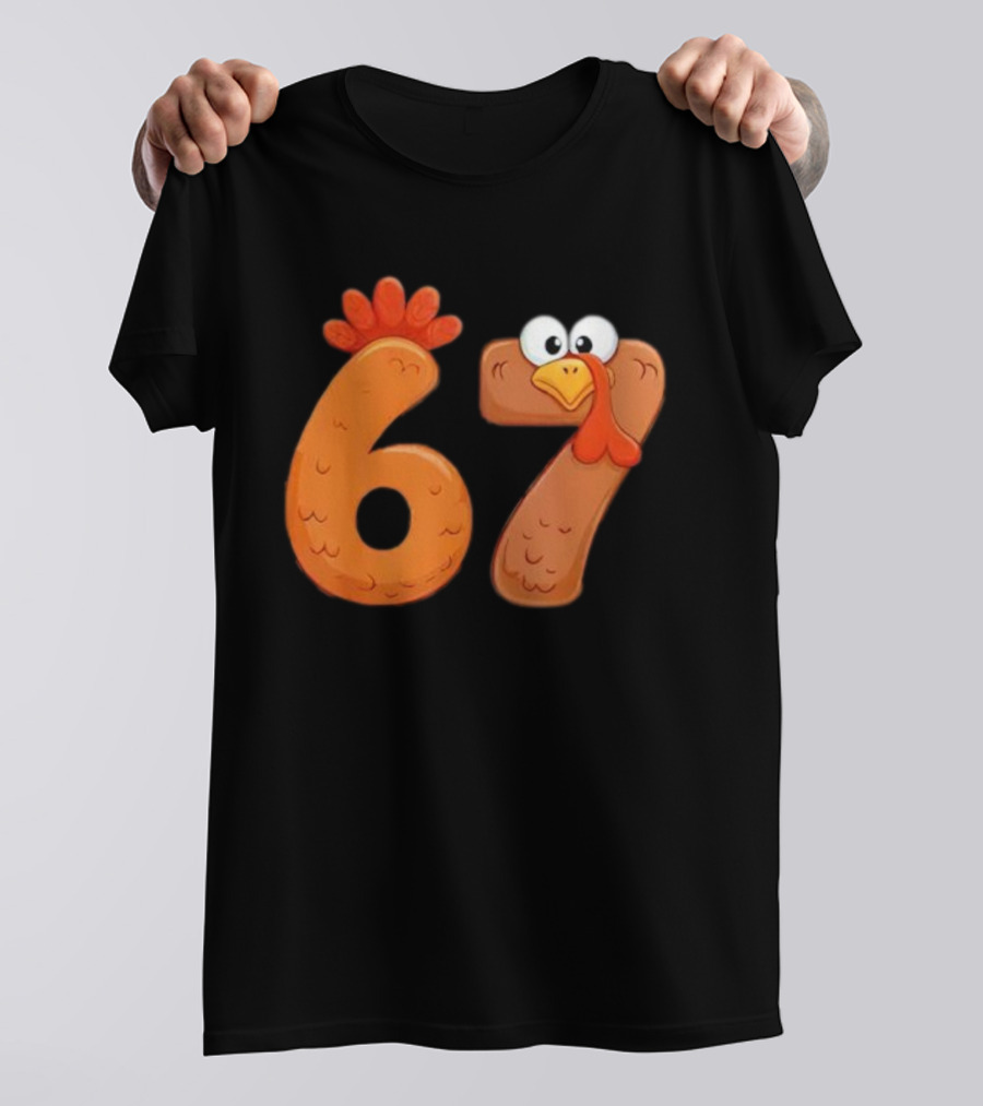 67 Thanksgiving Turkey Cool Fall Farm Fun T-Shirt