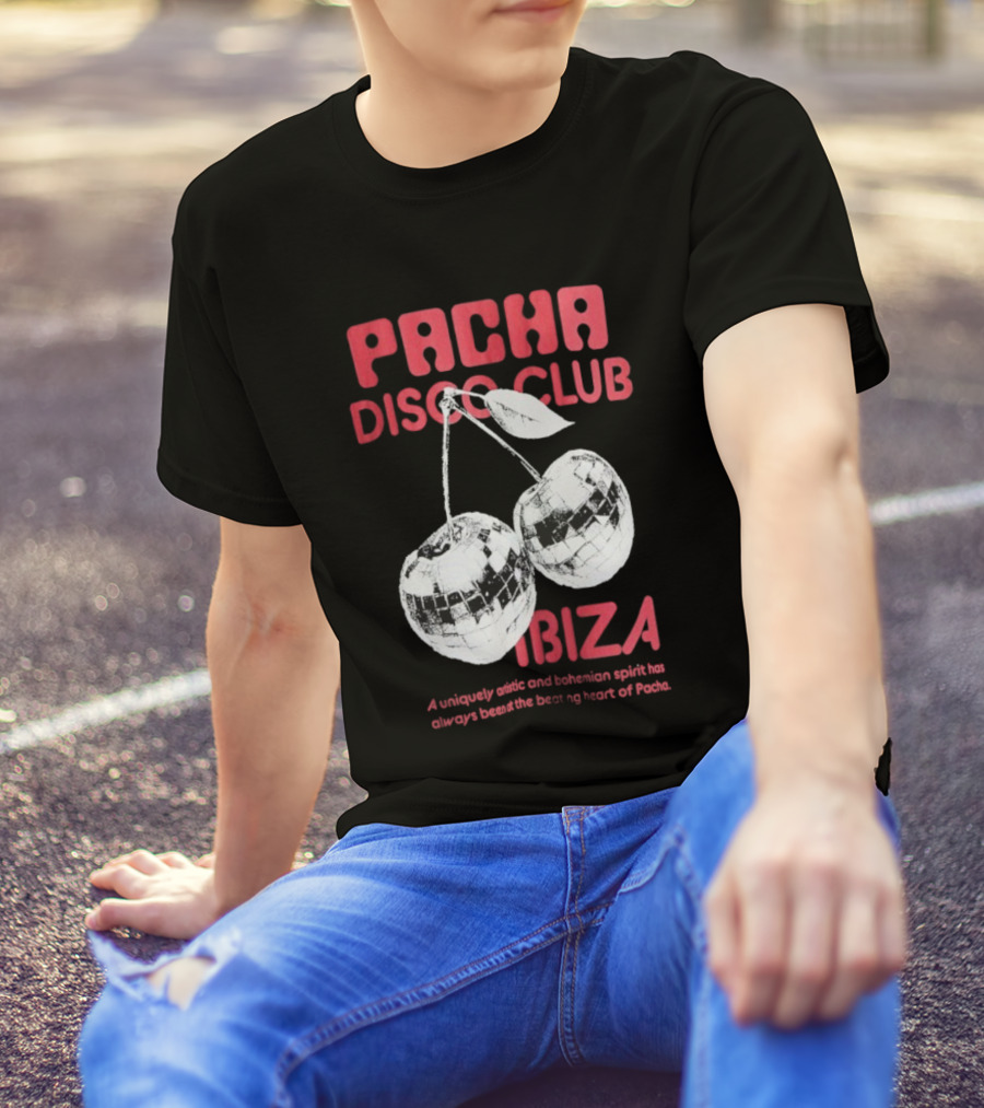 Pacha Disco Club Ibiza Cherry Mirror Balls Unique Vibe T-Shirt