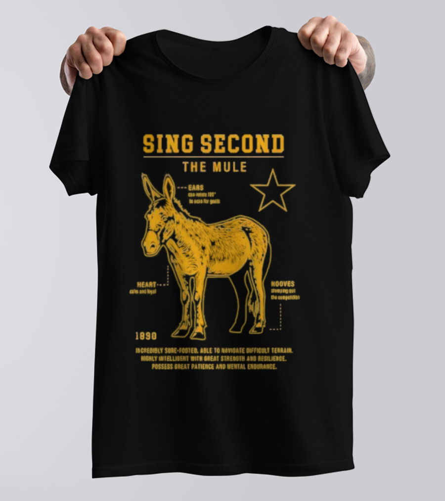 Sing Second The Mule 1890 Star Chart T-Shirt