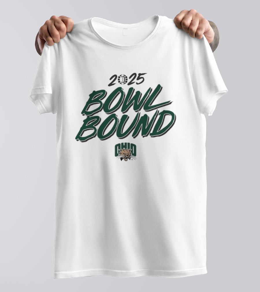2025 Bowl Bound Ohio Bobcats Football T-Shirt