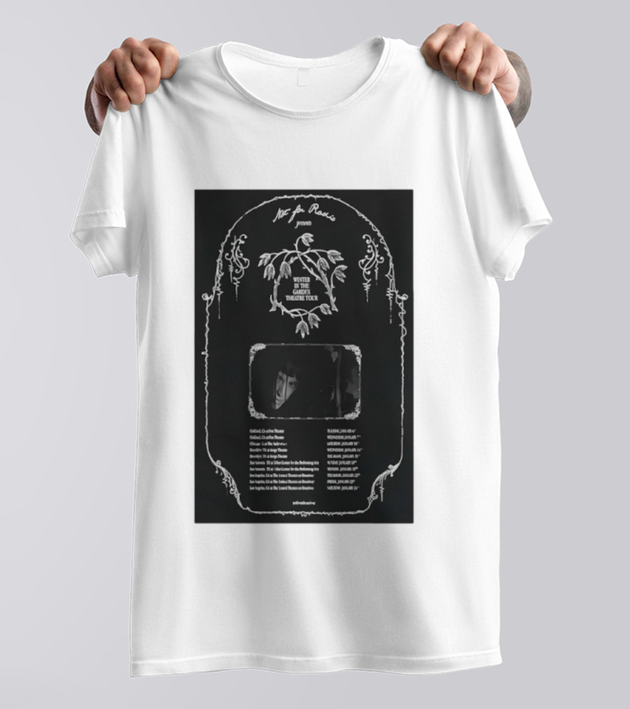 Not For Radio Presents Winter In The Garden Theatre Tour 2026 Oakland Chicago Brooklyn New York Los Angeles T-Shirt