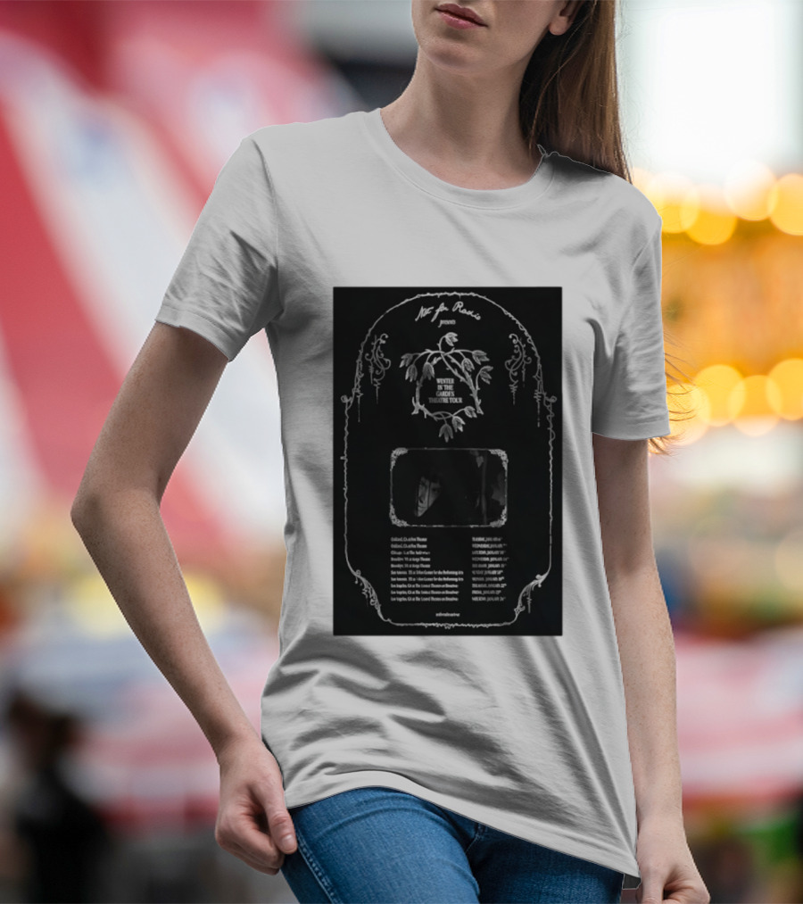 Not For Radio Presents Winter In The Garden Theatre Tour 2026 Oakland Chicago Brooklyn New York Los Angeles T-Shirt