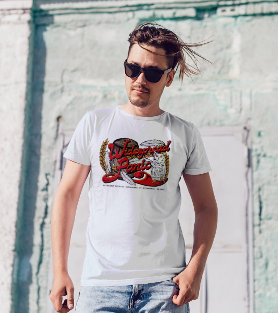 Widespread Panic Owl And Barrel Milwaukee Riverside Theater Event T-Shirt