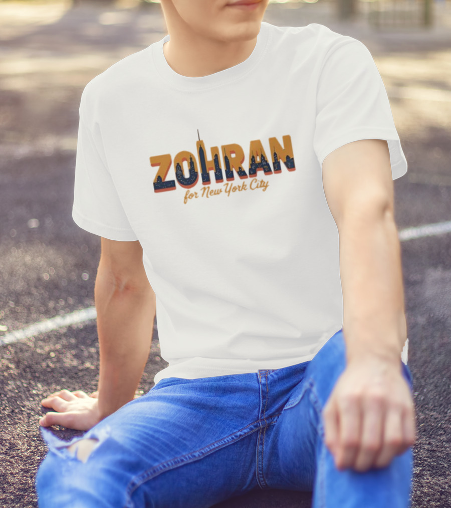 Zohran For New York City Skyline Mamdani 2025 T-Shirt