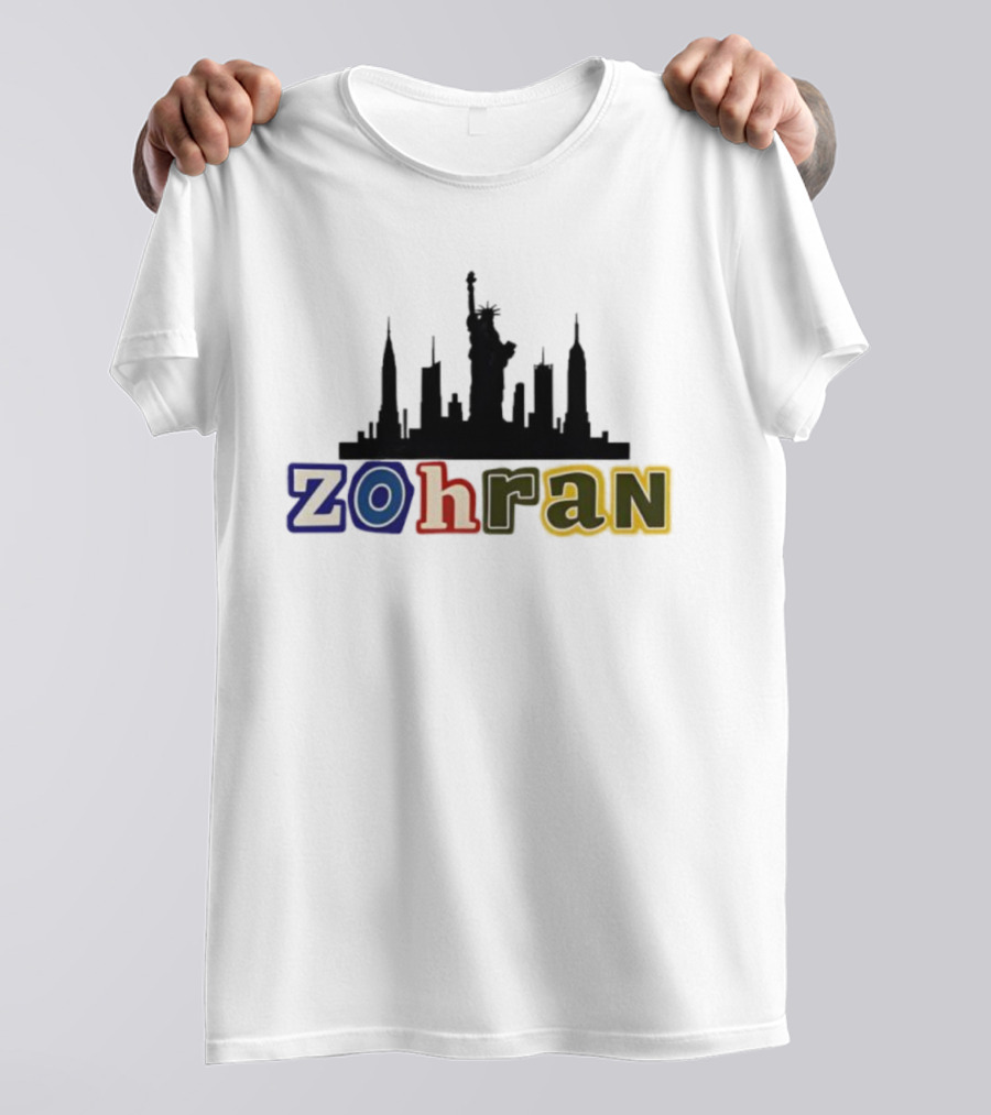 Zohran Mamdani NYC Skyline Statue Of Liberty T-Shirt