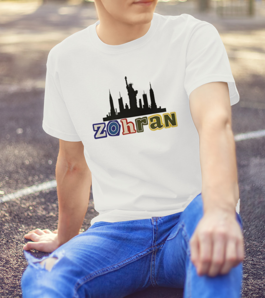 Zohran Mamdani NYC Skyline Statue Of Liberty T-Shirt
