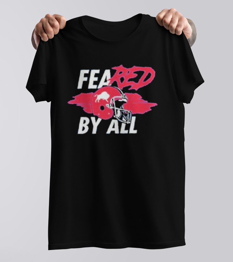 Buffalo Bills Feared By All Red Helmet T-Shirt