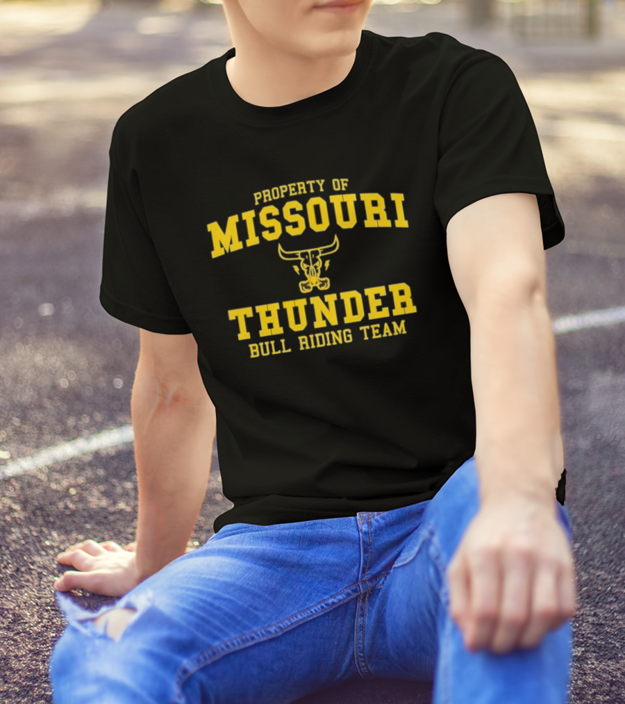 Property Of Missouri Thunder Bull Riding Team T-Shirt