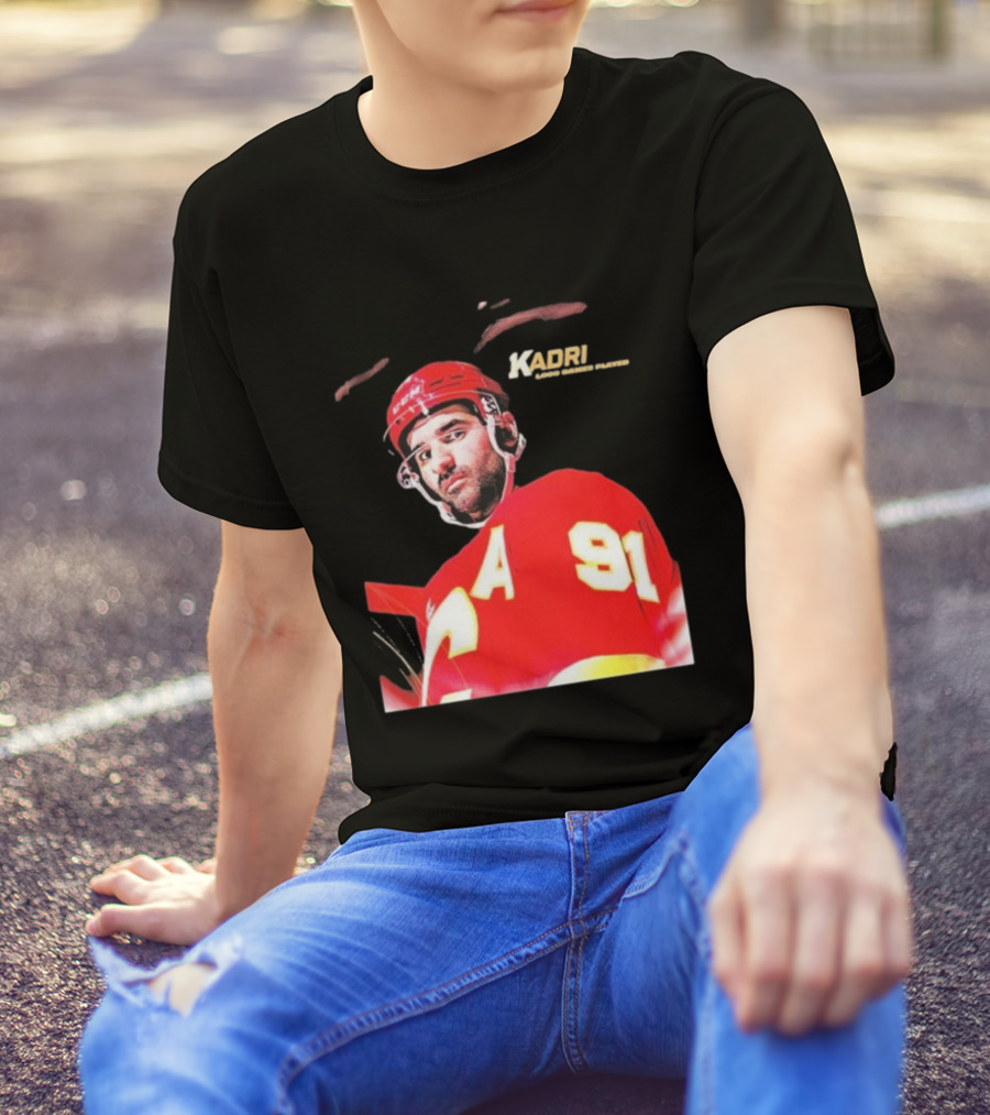 Kadri Calgary Hockey 91 Achievement Milestone T-Shirt
