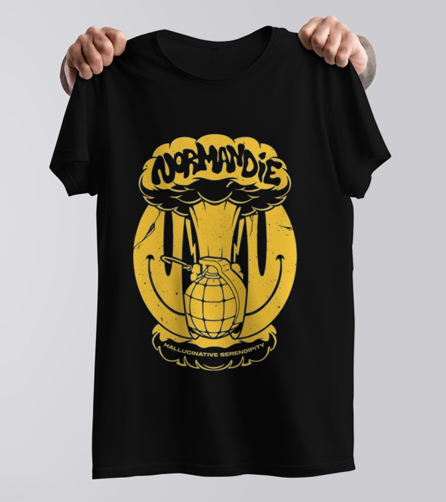 Normandie Hallucinative Serendipity Bomb Retro Style T-Shirt